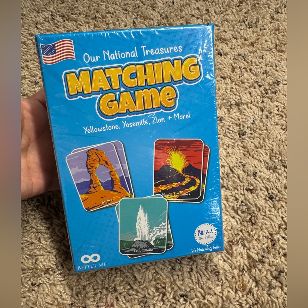 Better me Our National Treasures Matching Game for Ages 3 & Up  USA
